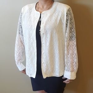 Lace top jacket cardigan